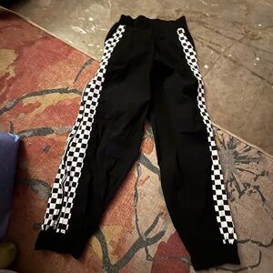 Checkered Black Jogger Pants